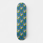 Schattigee Eenhoorn op St Patrick's Day Pattern Persoonlijk Skateboard (Voorkant)
