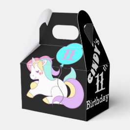 Schattigee Eenhoorn Party Favor Box Gepersonalisee Bedankdoosjes