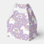 Schattigee Eenhoorn Patroon Verjaardagsfeest Favor Bedankdoosjes (Achterkant)