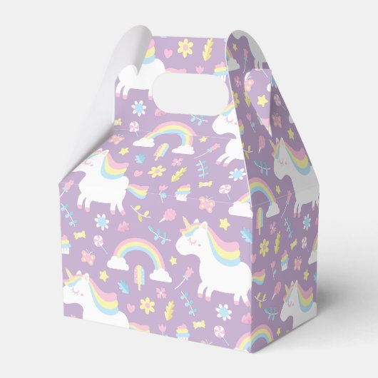 Schattigee Eenhoorn Patroon Verjaardagsfeest Favor Bedankdoosjes (Achterkant)