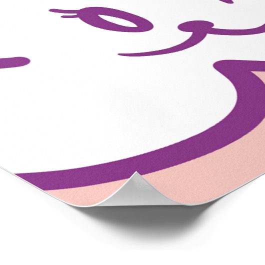 Schattigee Eenhoorn Pony: Magic Doodle Collectie Poster (Hoek)