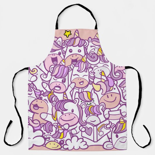 Schattigee Eenhoorn Pony: Magic Doodle Collectie Schort (Voorkant)