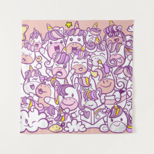 Schattigee Eenhoorn Pony: Magic Doodle Collectie Wandkleed