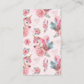 Schattigee Eenhoorn Regenboog Diapper Raffle Informatiekaartje (Achterkant)