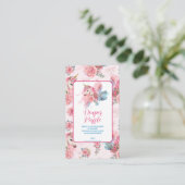 Schattigee Eenhoorn Regenboog Diapper Raffle Informatiekaartje (Staand voorkant)