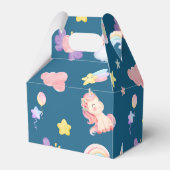 Schattigee Eenhoorn Regenboog hart ballon sterpatr Bedankdoosjes (Achterkant)