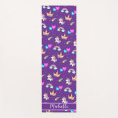 Schattigee eenhoorn regenboog kinder Monogram Verj Yogamat (Voorkant)