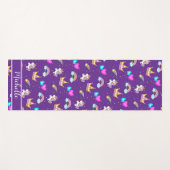 Schattigee eenhoorn regenboog kinder Monogram Verj Yogamat (Voorkant (horizontaal))
