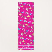 Schattigee eenhoorn regenboog kinder Monogram Verj Yogamat (Voorkant)