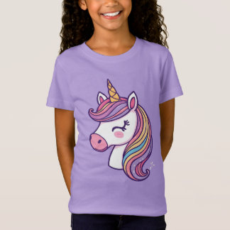 "Schattigee Eenhoorn Regenboog Kinder T-shirt" T-shirt