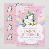 Schattigee eenhoorn regenboog sterren harten verja kaart (Voorkant / Achterkant)