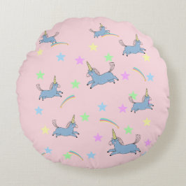 Schattigee Eenhoorn regenboog sterren naadloos pat Rond Kussen