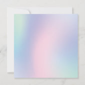 Schattigee Eenhoorn Regenboog Verjaardagsfeest kin Kaart (Achterkant)