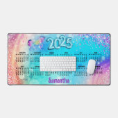 Schattigee eenhoorn roze Glitter regenboog aqua 20 Bureaumat (Keyboard & Muis)