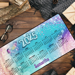 Schattigee eenhoorn roze Glitter regenboog aqua 20 Bureaumat