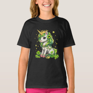Schattigee eenhoorn St Patricks Day Saint Pattys G T-shirt