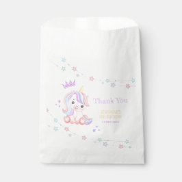 Schattigee Eenhoorn Sterren Banner Fantasy Bedankt Bedankzakje