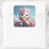 Schattigee eenhoorn sticker (Tas)