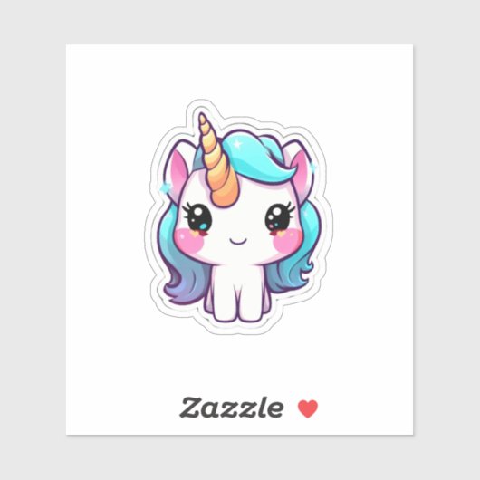 Schattigee eenhoorn sticker (Vel)