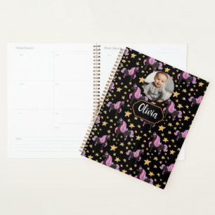 Schattigee eenhoorn terug naar school planner