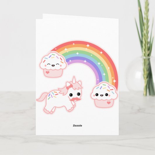 Schattigee Eenhoorn Vakantie Feestdagen Kaart (Achterkant)