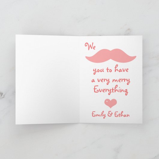 Schattigee Eenhoorn Vakantie Feestdagen Kaart (Binnen)