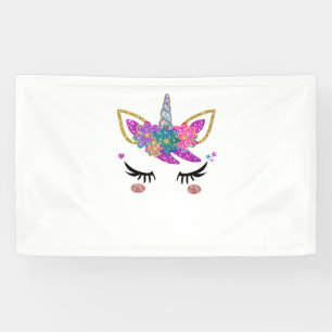Schattigee Eenhoorn Verjaardag Outfit Spandoek