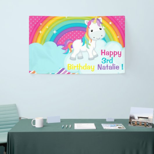 Schattigee Eenhoorn Vinyl Banner (Beurs)