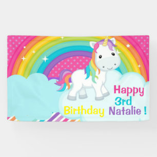 Schattigee Eenhoorn Vinyl Banner