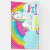 Schattigee Eenhoorn Vinyl Banner (Verticaal)