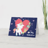 Schattigee eenhoorn wordt mijn Valentijn Kaart (Voorkant)