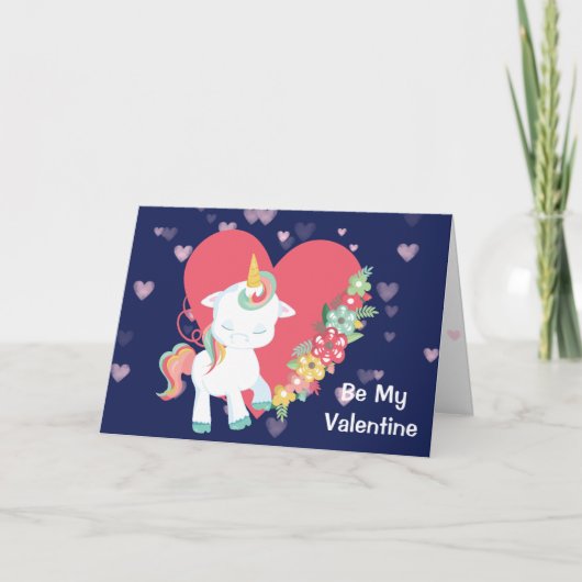 Schattigee eenhoorn wordt mijn Valentijn Kaart (Voorkant)