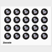 Schattigee Eenhoorn Zebra Sticker (Vel)