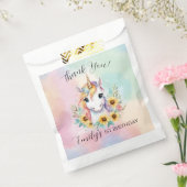 Schattigee eenhoorn zonnebloem verjaardag bedankzakje (Gezegeld)