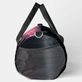 Schattigee eenhoorn zwart glitter verjaardagsmonog plunjezak (Rechts)