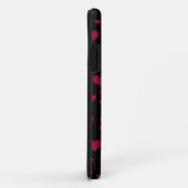 Schattigee eenhoorn zwart roze hartjes Case-Mate iPhone case (Achterkant/rechts)