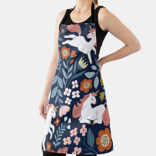 Schattigee Eenhoorns Bloemen  Patroon Schort (Insitu)