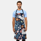 Schattigee Eenhoorns Bloemen  Patroon Schort (Gedragen)