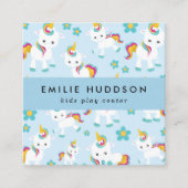 Schattigee Eenhoorns, Kinder Play Center, Activity Vierkante Visitekaartje (Voorkant)