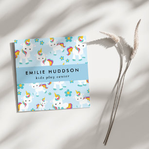 Schattigee Eenhoorns, Kinder Play Center, Activity Vierkante Visitekaartje