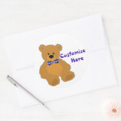 Schattigee Eenvoudige Beer Sticker (Envelop)