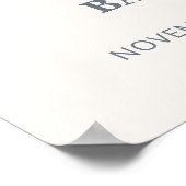 Schattigee Eenvoudige Boho Clothesline Baby shower Poster (Hoek)