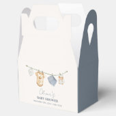 Schattigee eenvoudige Boho waslijn Baby shower Bedankdoosjes (Geopend)