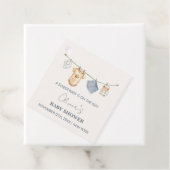 Schattigee eenvoudige Boho waslijn Baby shower Bedankjes Labels (In situ)