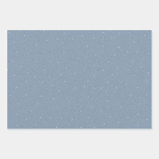 Schattigee eenvoudige chambray effect witte stip inpakpapier vel (Voorkant 2)