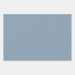 Schattigee eenvoudige chambray effect witte stip inpakpapier vel