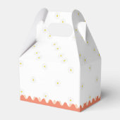Schattigee eenvoudige Daisy Floral Baby shower Bedankdoosjes (Achterkant)