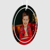 Schattigee eenvoudige golvende omtrek gepersonalis ornament (voorkant)