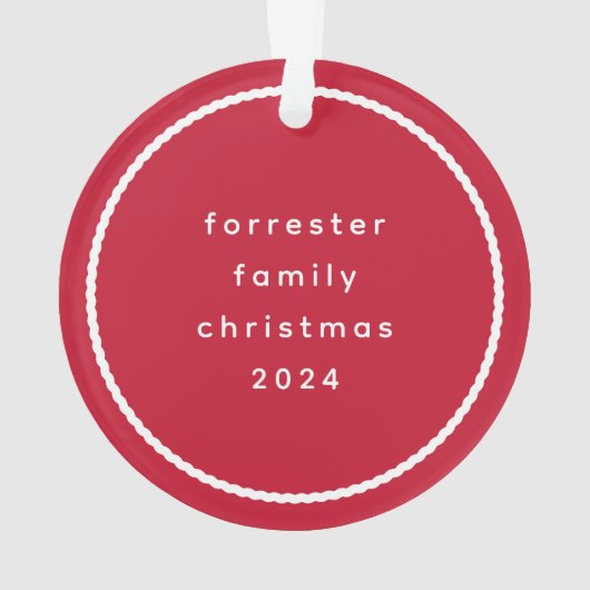 Schattigee eenvoudige golvende omtrek gepersonalis ornament (achterkant)