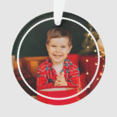 Schattigee eenvoudige golvende omtrek gepersonalis ornament (voorkant)